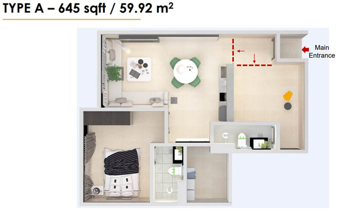 60-storey Luxury Services Apartment for Sale @ Taman Century, Johor Bahru. For full details, please visit us at www.SpaceResidency.com